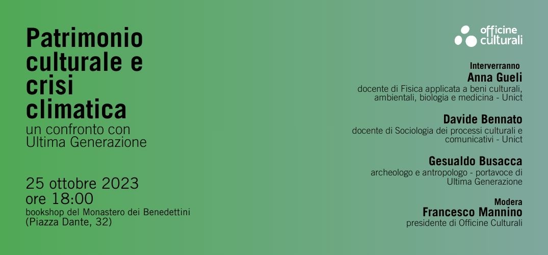 Patrimonio culturale e crisi climatica: un confronto con Ultima Generazione