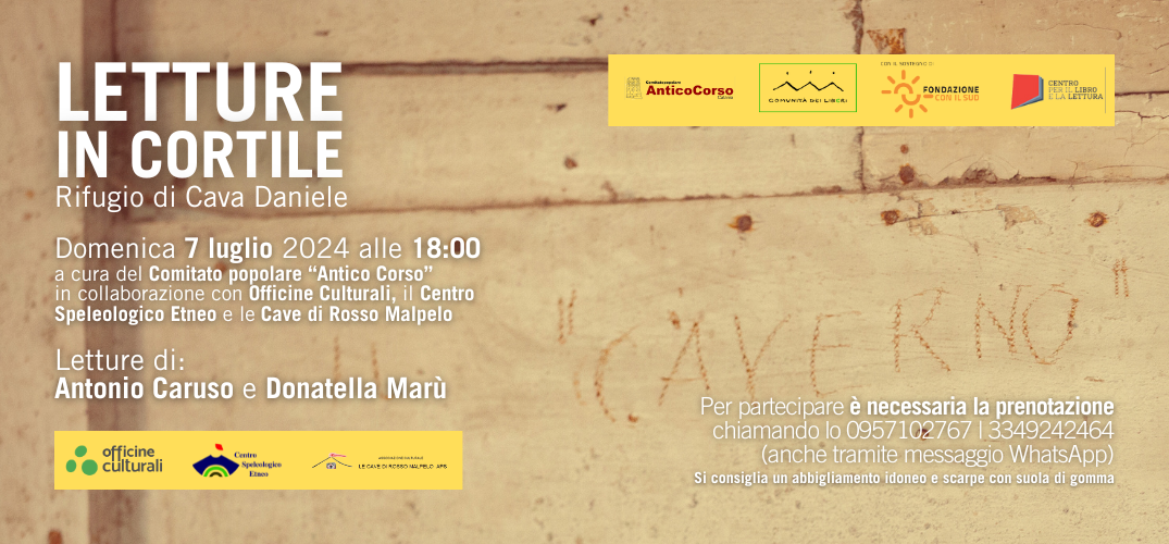 Letture in cortile | Rifugio di Cava Daniele