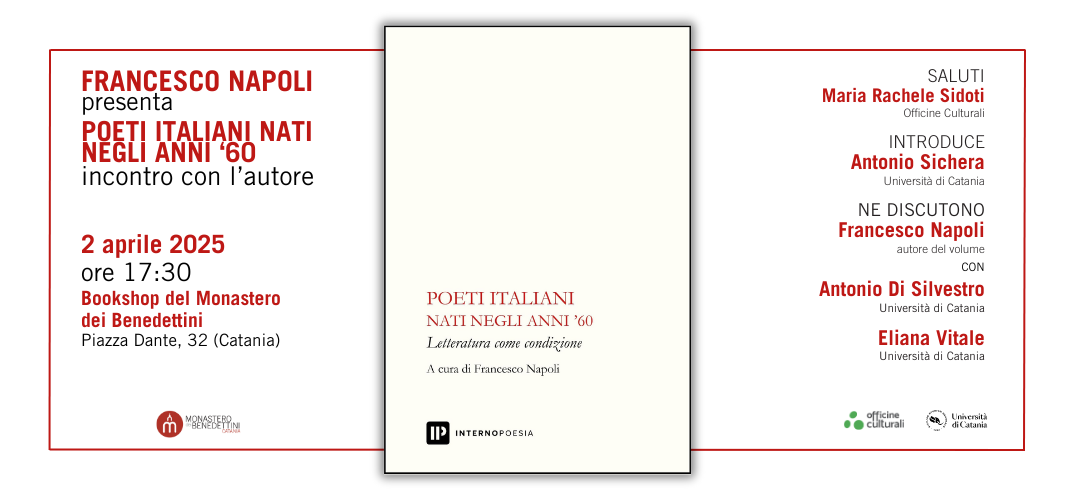 Francesco Napoli presenta “Poeti italiani nati negli anni ’60”